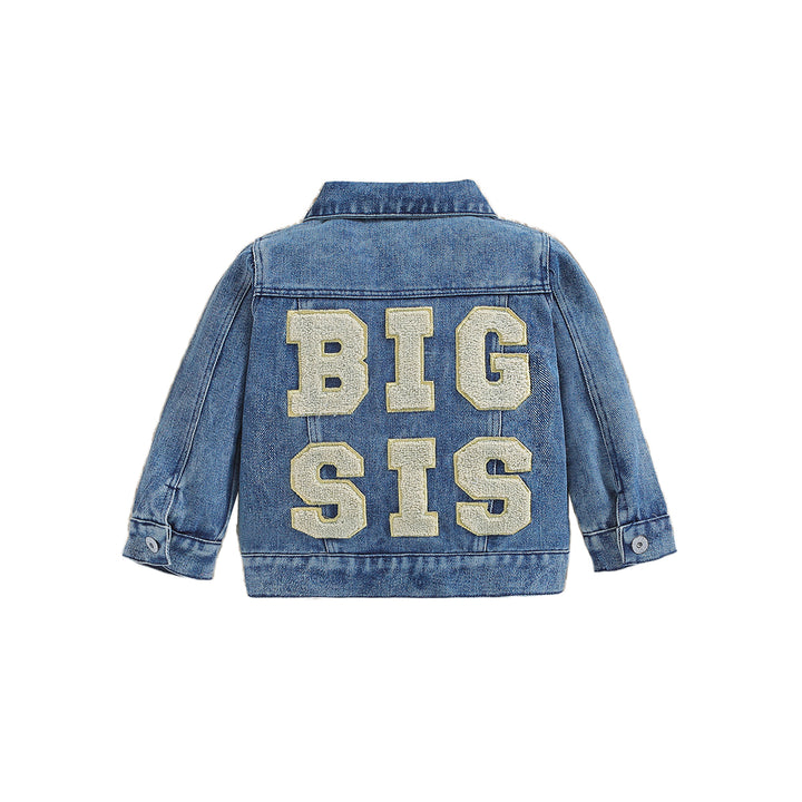 Girls Blue Washed Denim Jacket