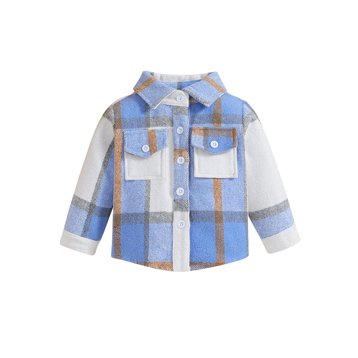 Boys Blue Checked Tailored Jacket