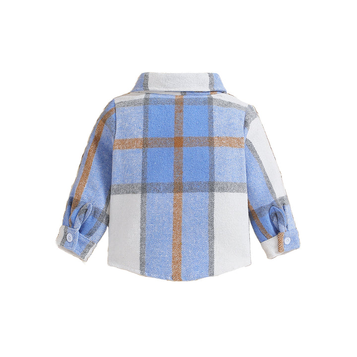 Boys Blue Checked Tailored Jacket