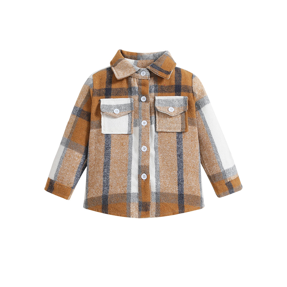 Boys Khaki Checked Tailored Jacket