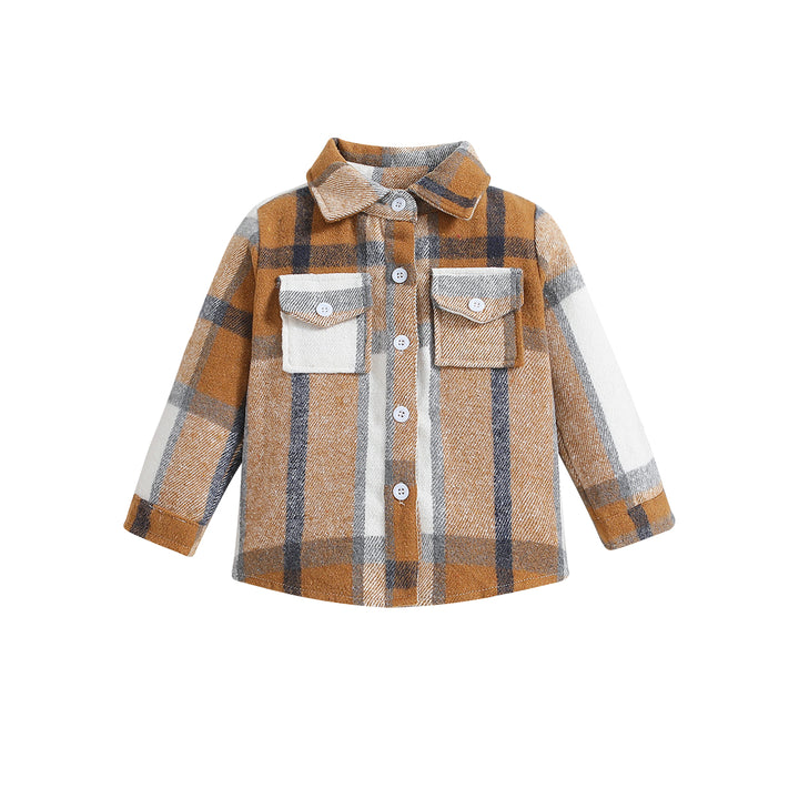 Boys Khaki Checked Tailored Jacket