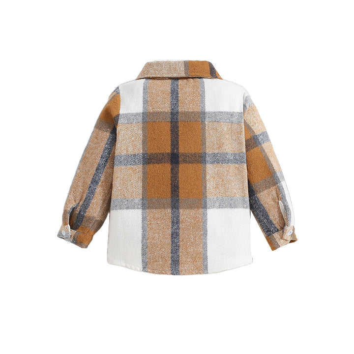 Boys Khaki Checked Tailored Jacket