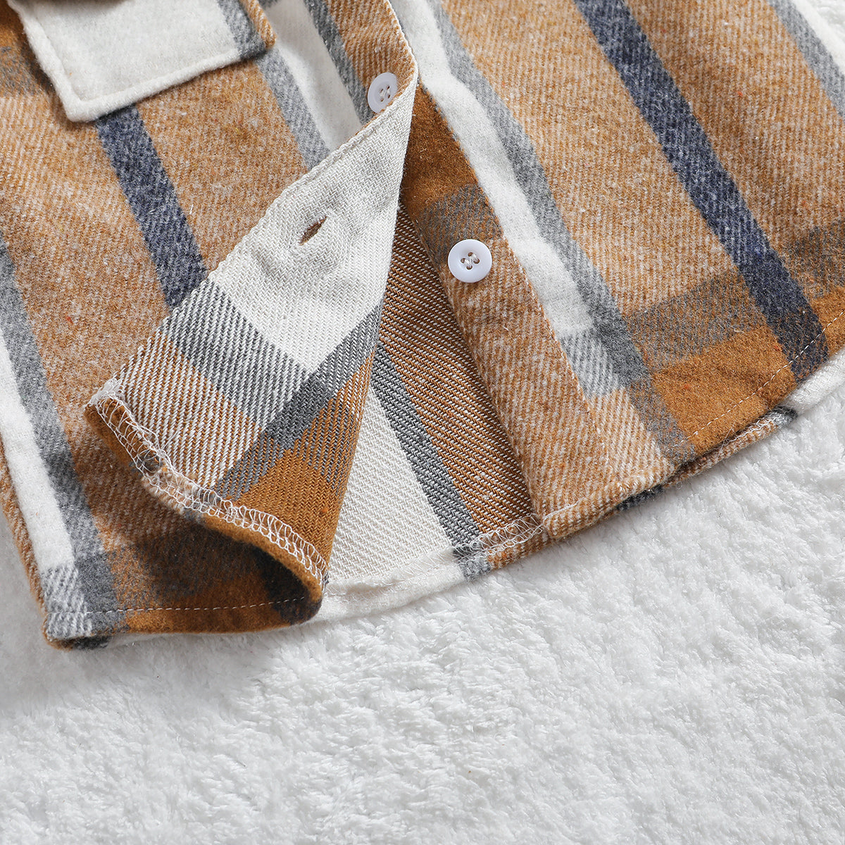 Boys Khaki Checked Tailored Jacket