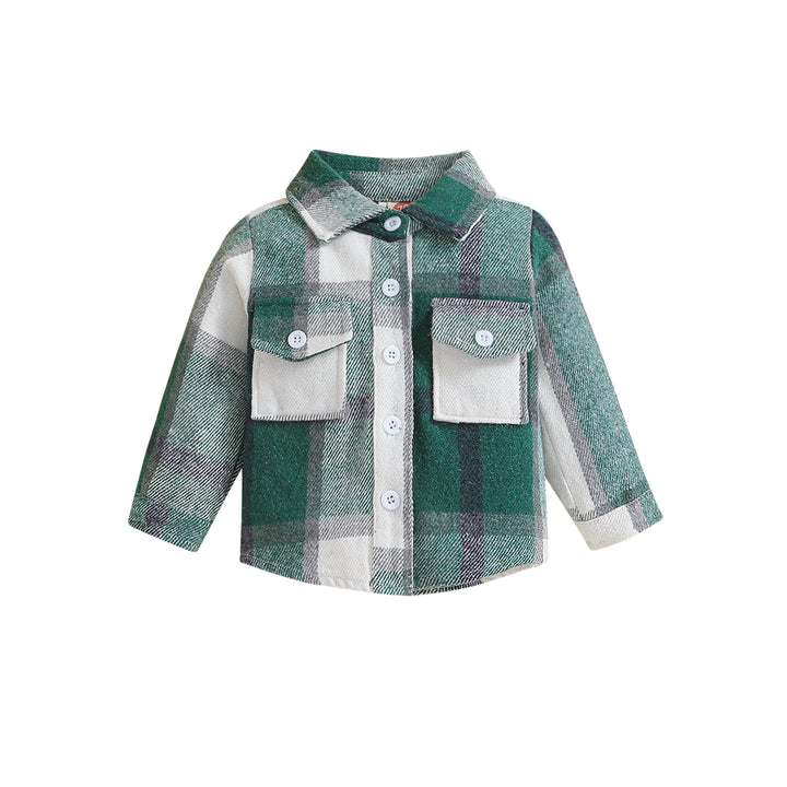 Boys Green Checked Tailored Jacket