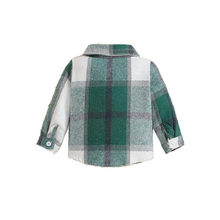 Boys Green Checked Tailored Jacket