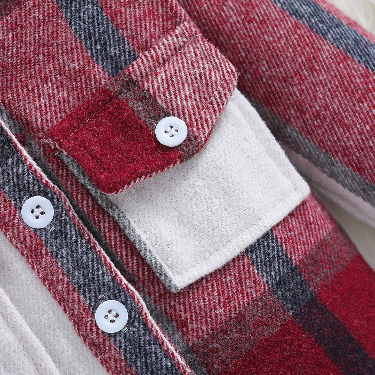 Boys Red Checked Tailored Jacket
