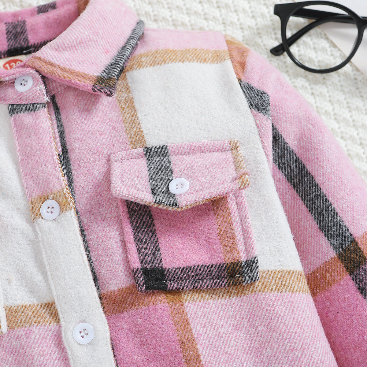 Boys Pink Checked Tailored Jacket
