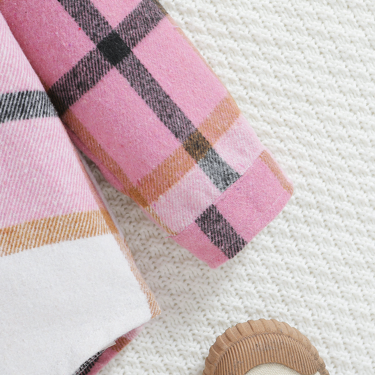 Boys Pink Checked Tailored Jacket