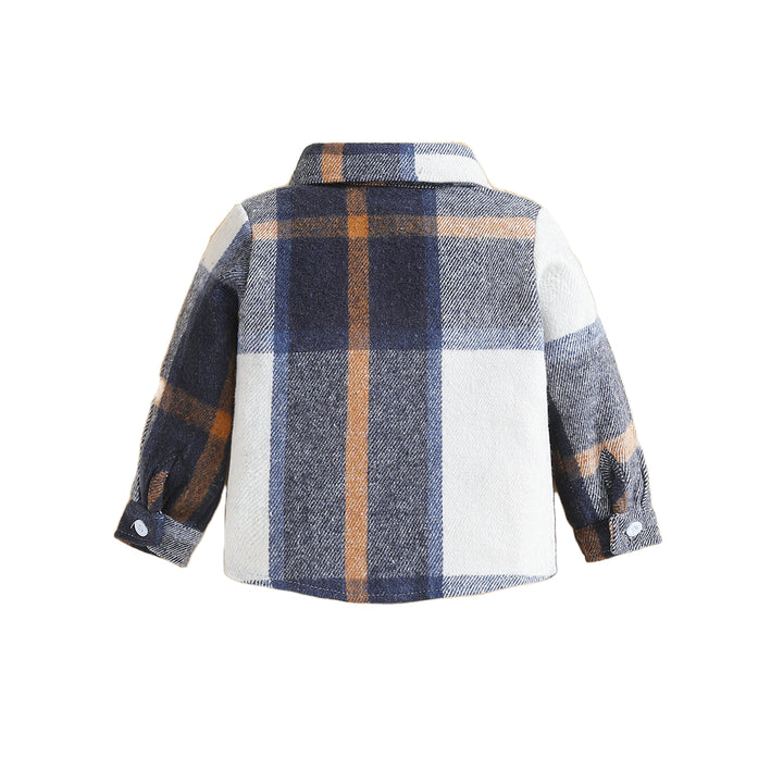 Boys Brown Checked Tailored Jacket