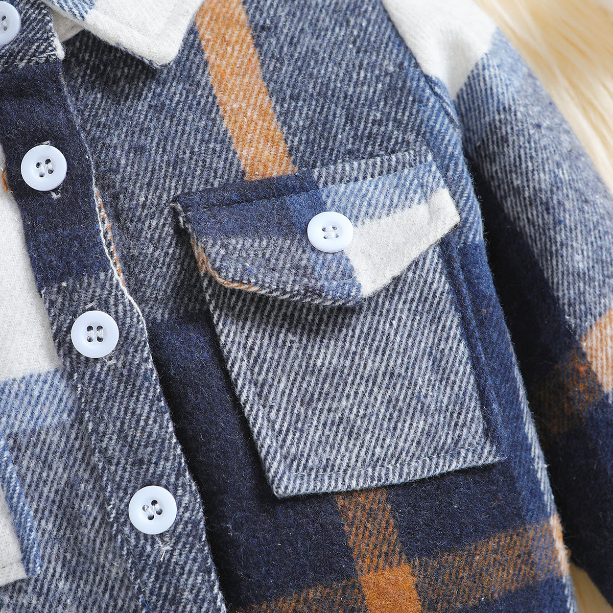 Boys Brown Checked Tailored Jacket