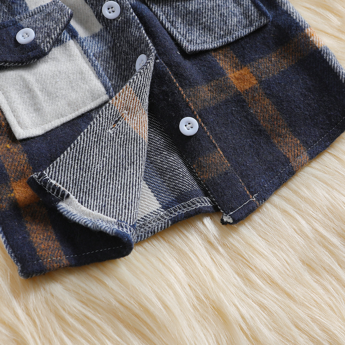 Boys Brown Checked Tailored Jacket