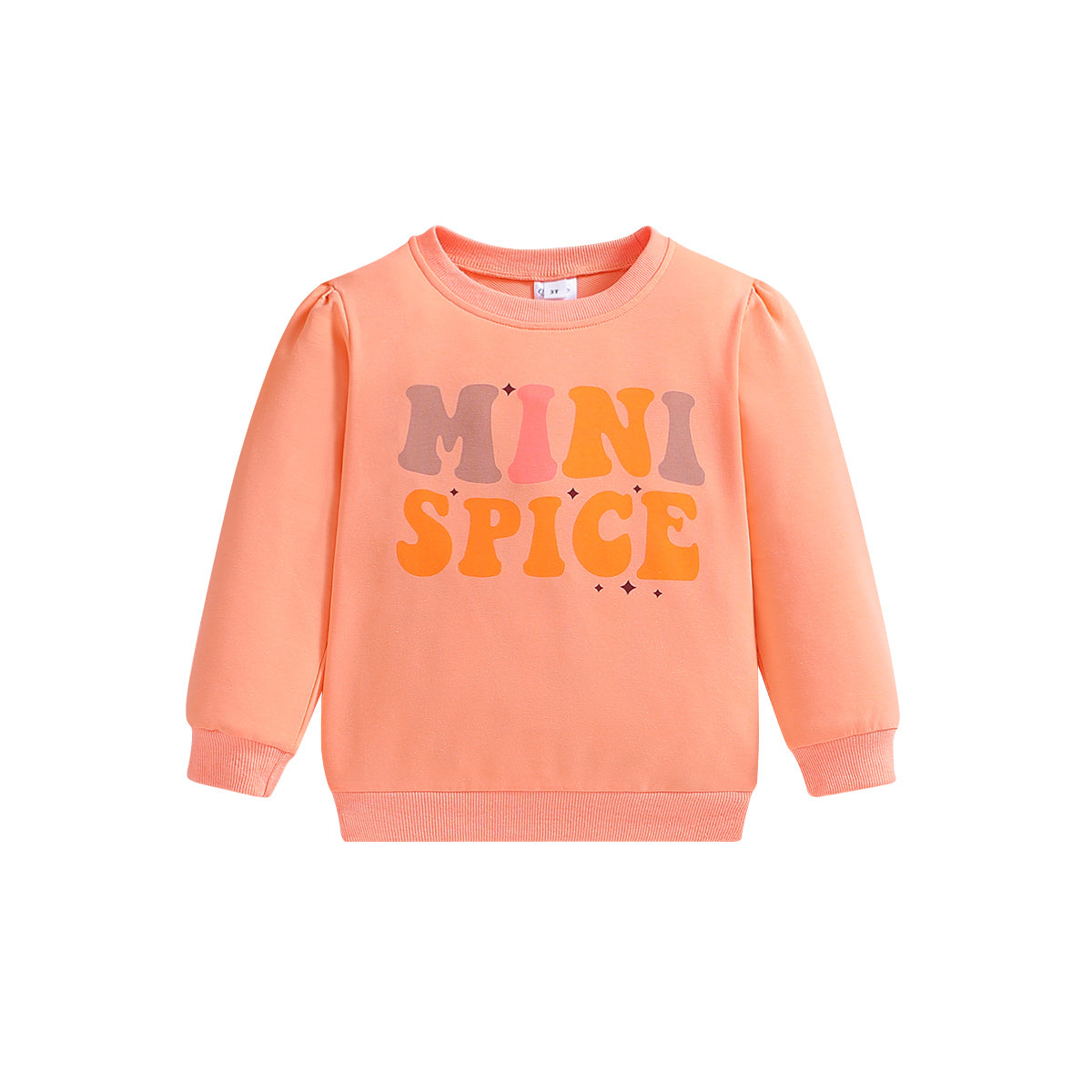 Girls Pink Typography Printed Cotton Pullover Sweatshirt