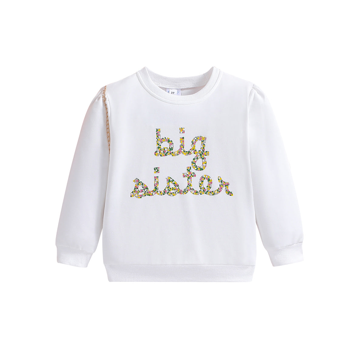 Girls Typography Printed Cotton Pullover