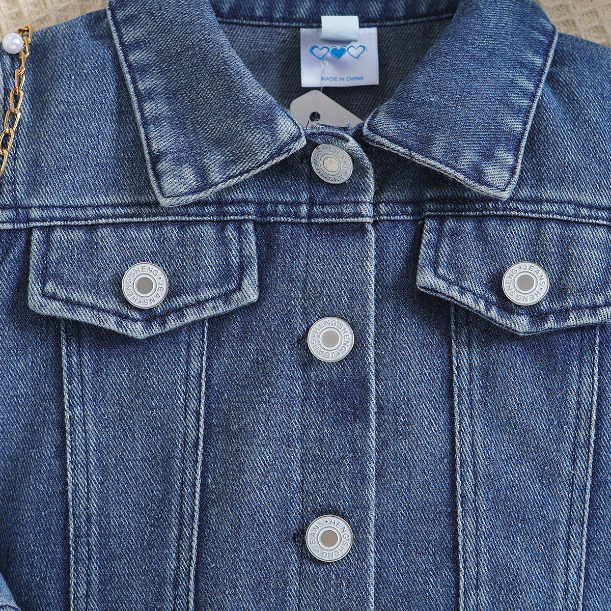 Boys Blue Cotton Denim Jacket