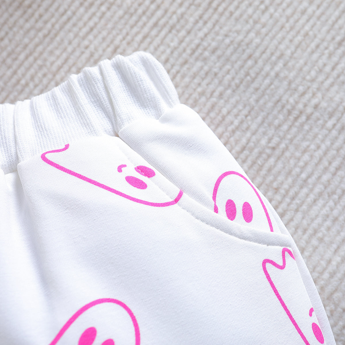 Girls White Top With Joggers