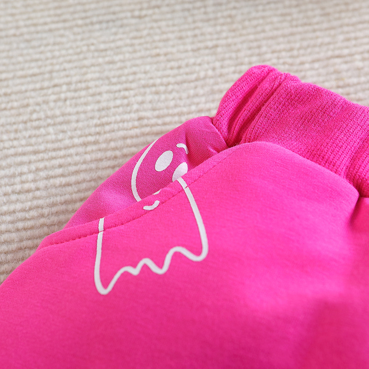 Girls Pink Round Neck Top with Pyjamas