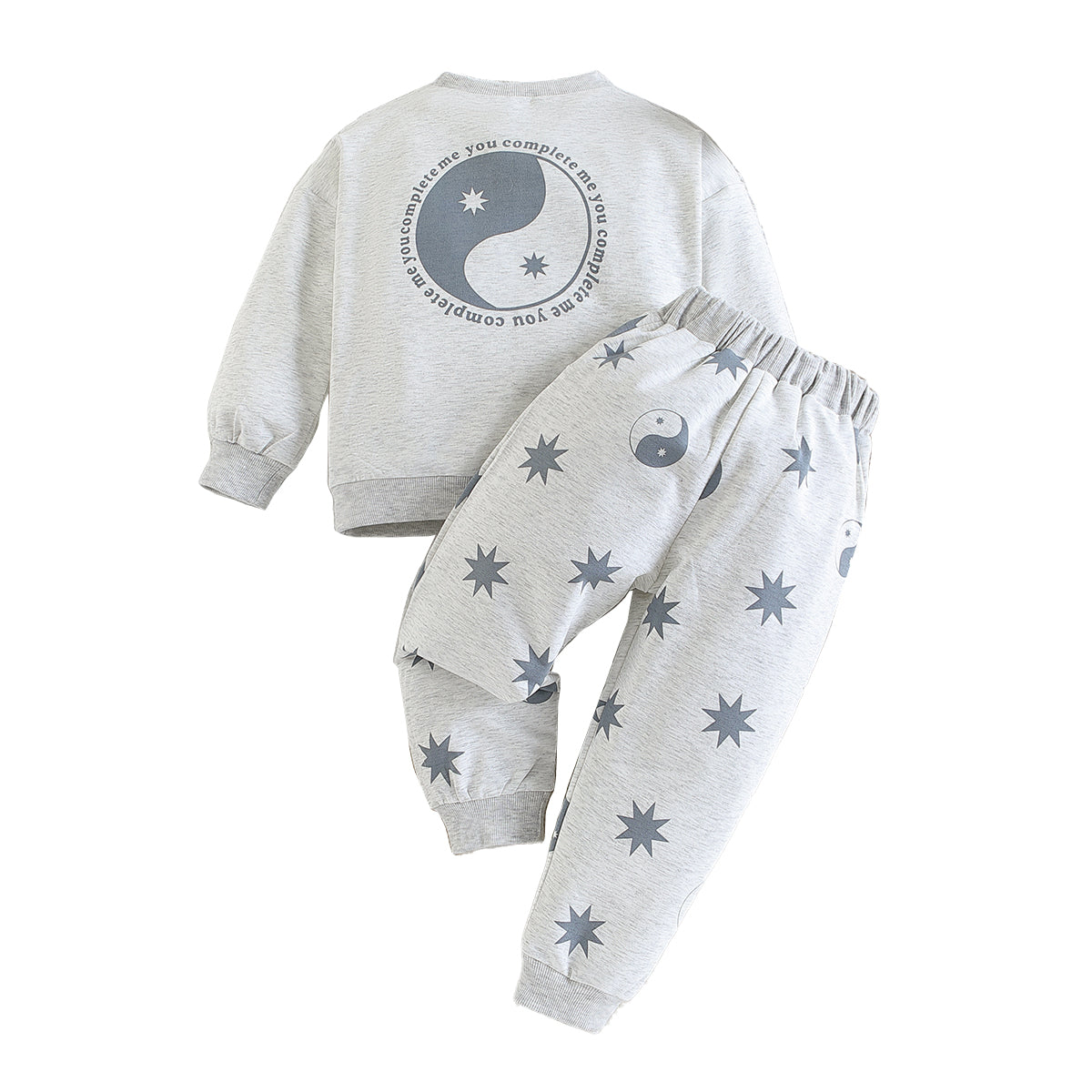 Boys Grey Printed Top with Pyjamas