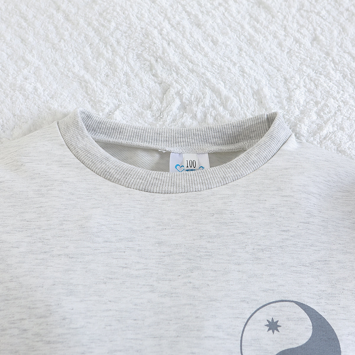 Boys Grey Printed Top with Pyjamas