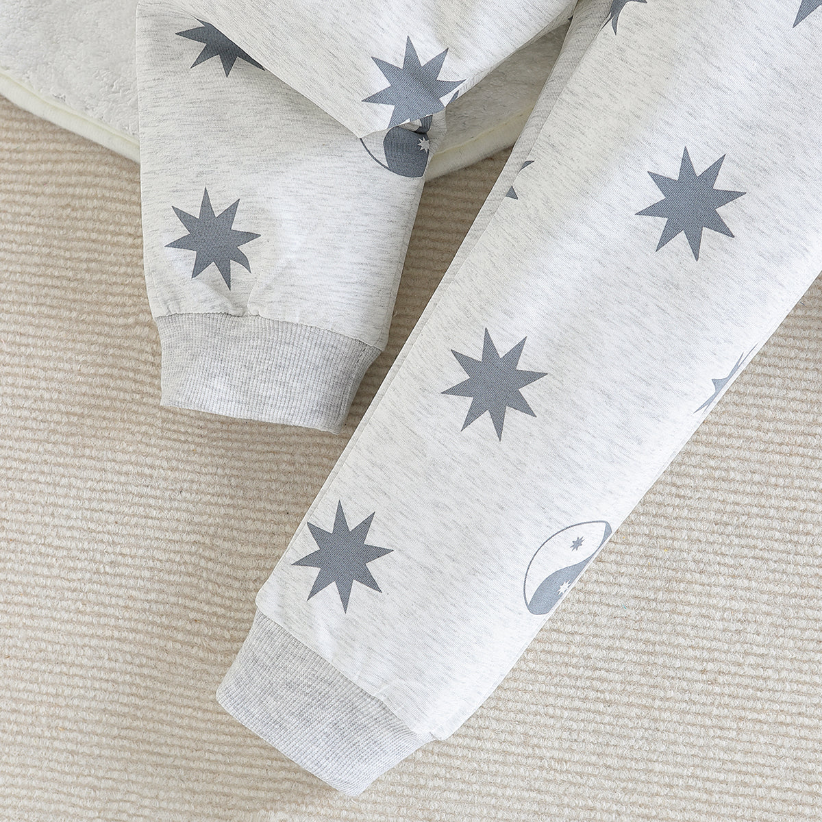 Boys Grey Printed Top with Pyjamas