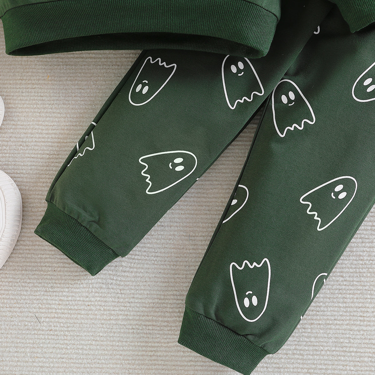 Infant Boys Green Graphic Printed Top with Trousers