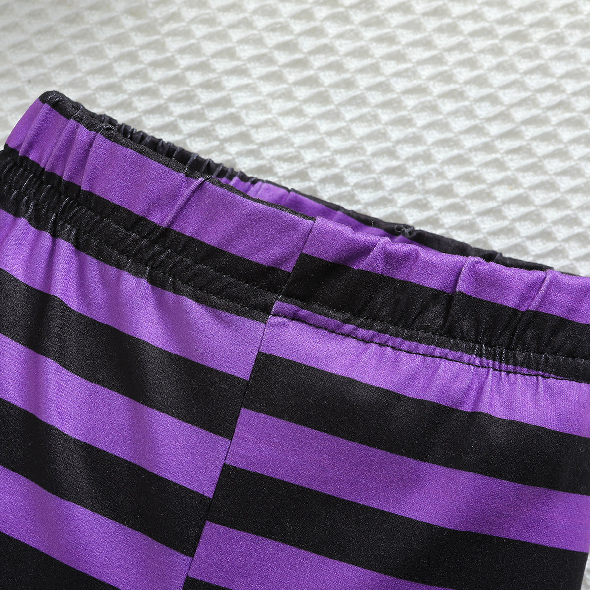 Girls Purple Colourblocked Top With Palazzos