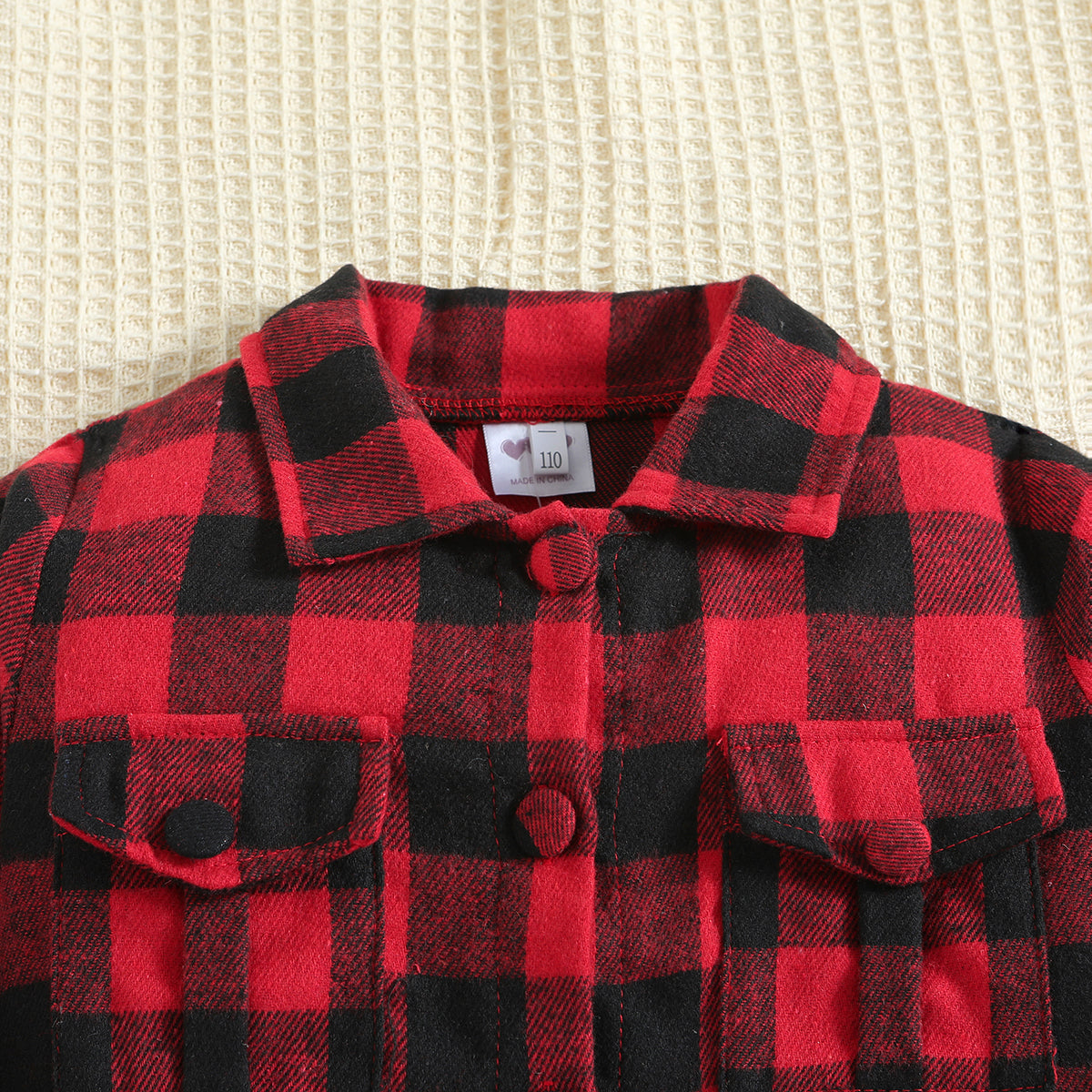 Boys Red Checked Shirt with Trousers