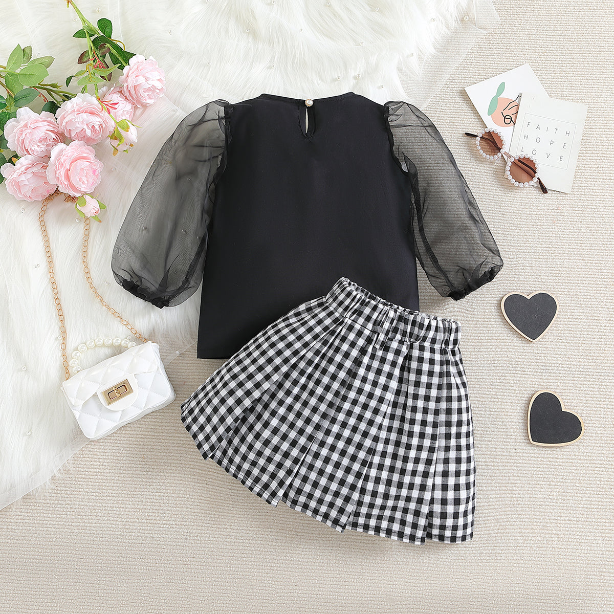 Girls Top with Skirt