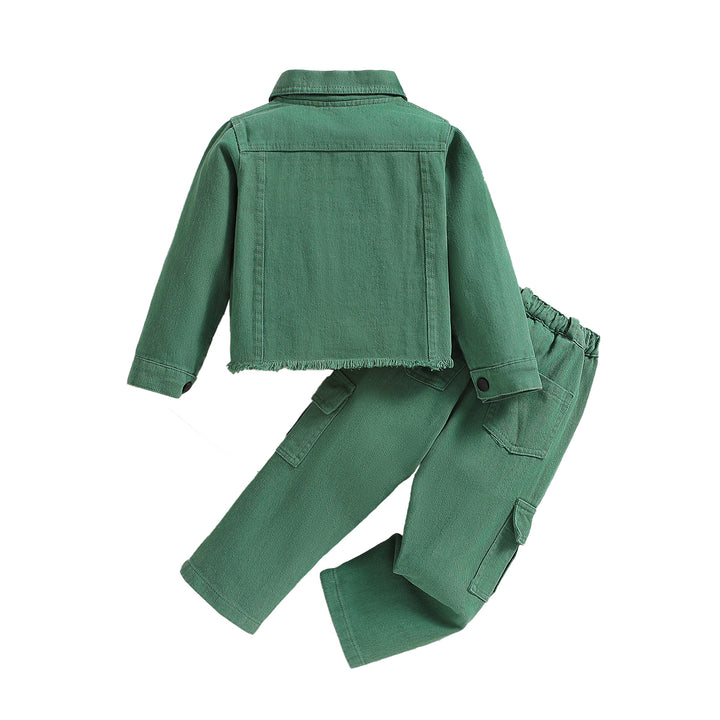 Boys Long Sleeves Shirt with Trousers