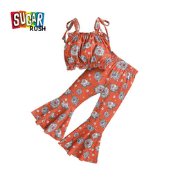 Girls Printed Top with Palazzos