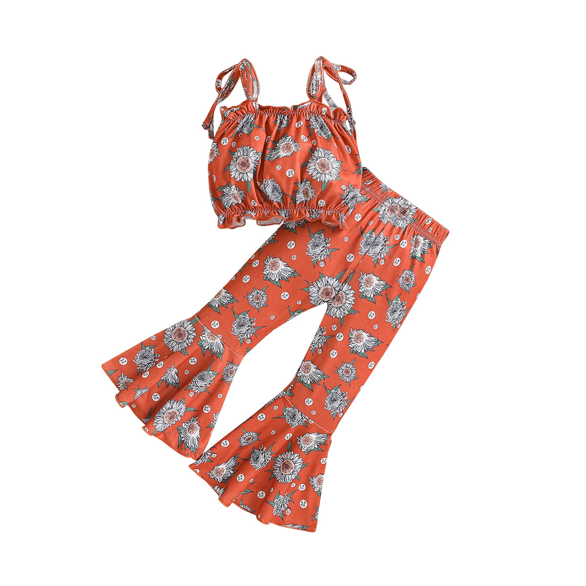 Girls Printed Top with Palazzos
