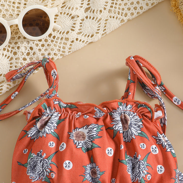 Girls Printed Top with Palazzos