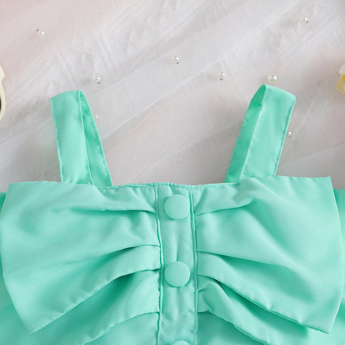 Girls Square Neck Top with Shorts