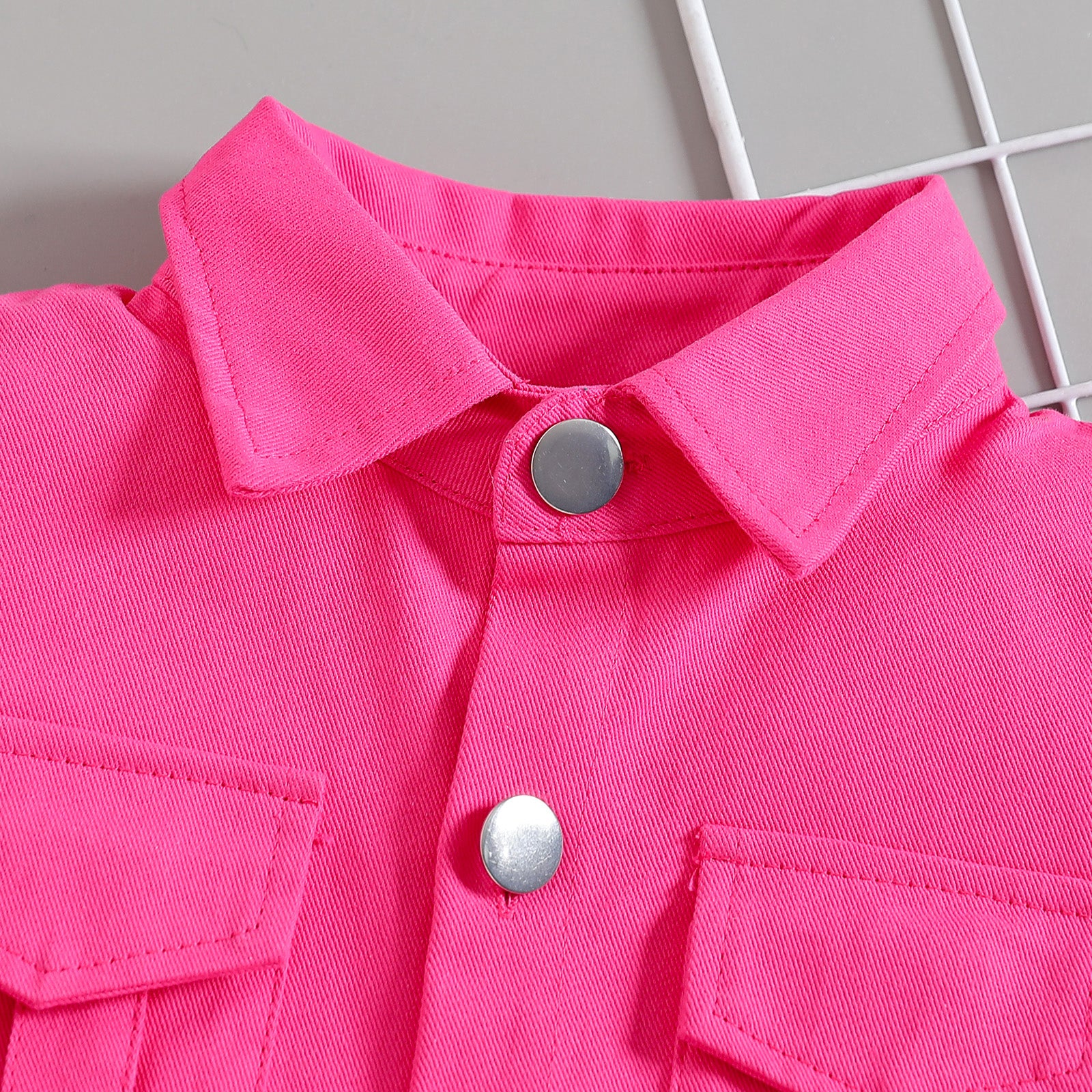 Girls Shirt Collar Shirt With Trousers