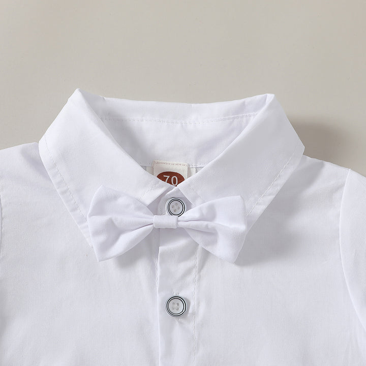 Boys 3-Piece Single-Breasted Cotton Suits