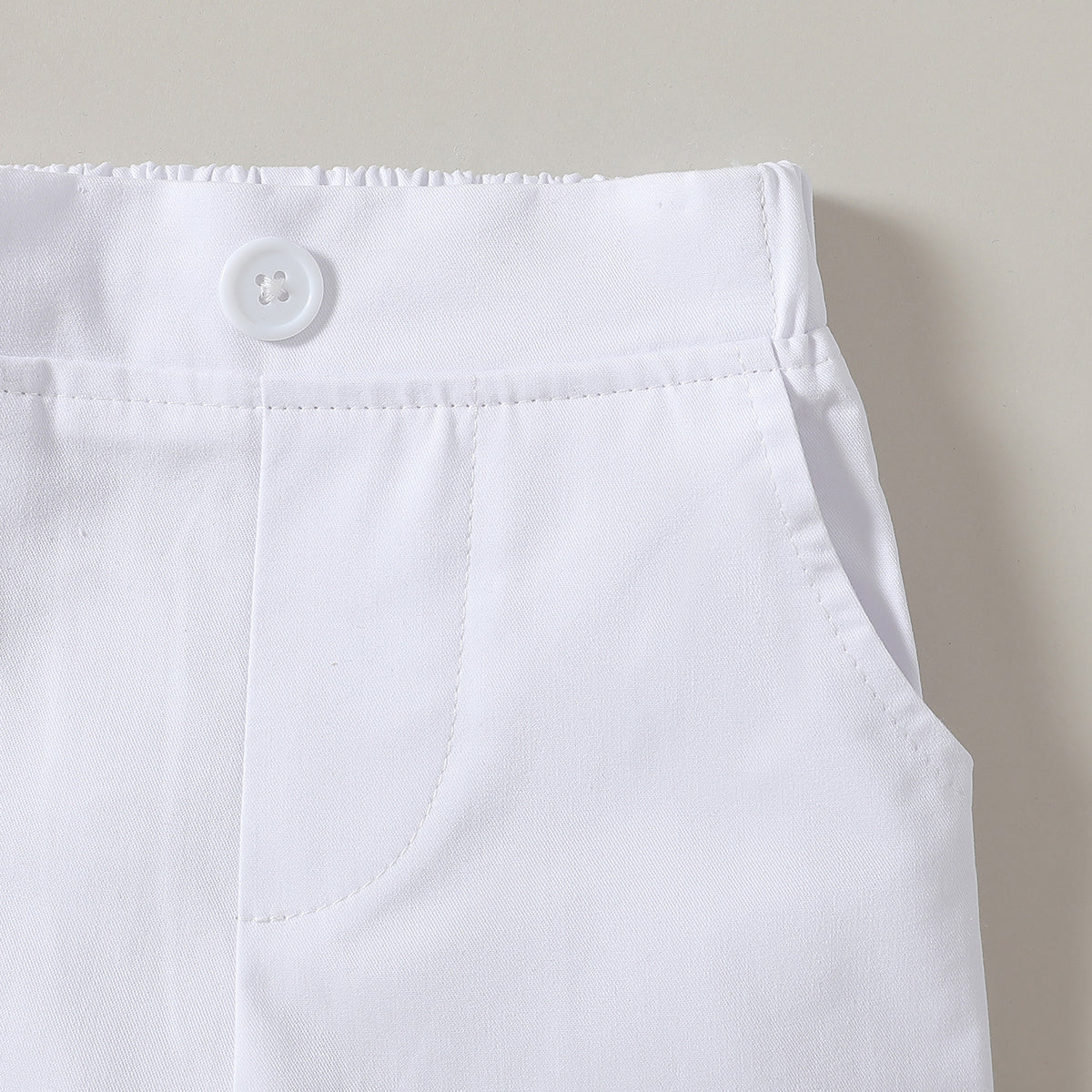 Boys 3-Piece Single-Breasted Cotton Suits