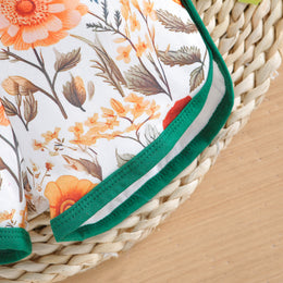 Infant Girls Printed Cotton Romper