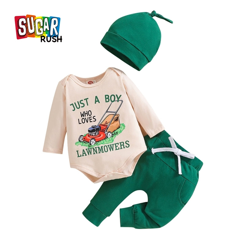 Boys Typographic Printed Long Sleevers T-shirt with Trousers