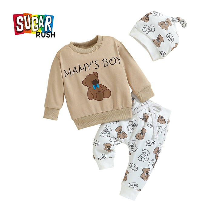 Boys Printed T-shirt with Trousers
