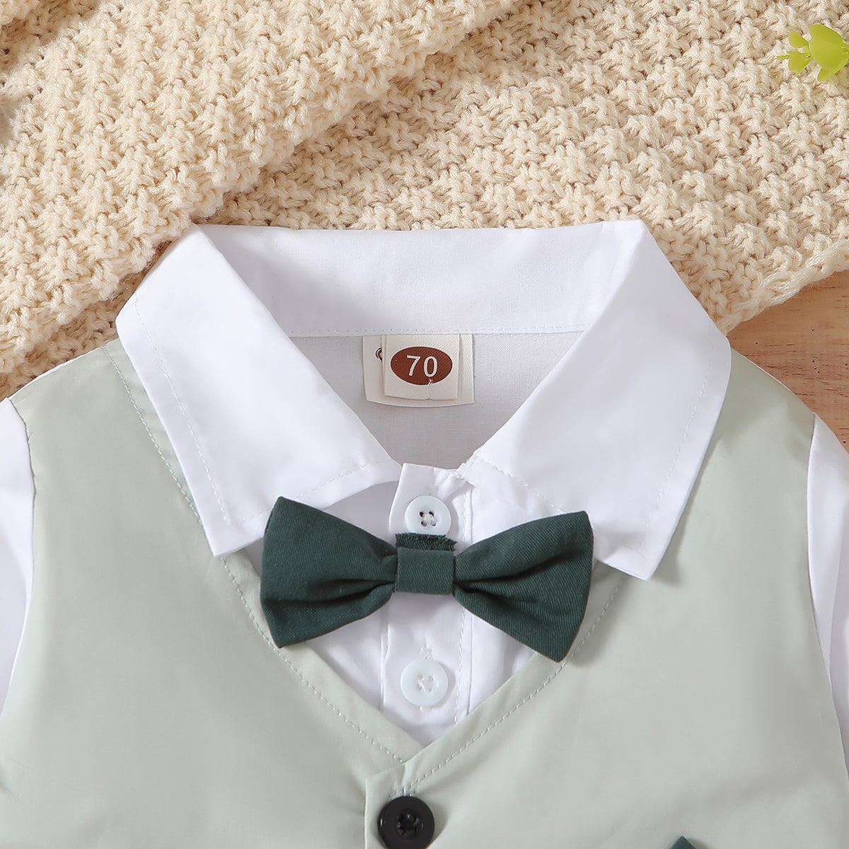 Infant Boys Cotton Three-Piece Suits