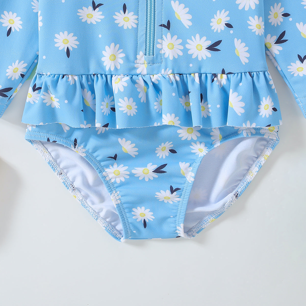 Girls Floral Printed Bodysuit