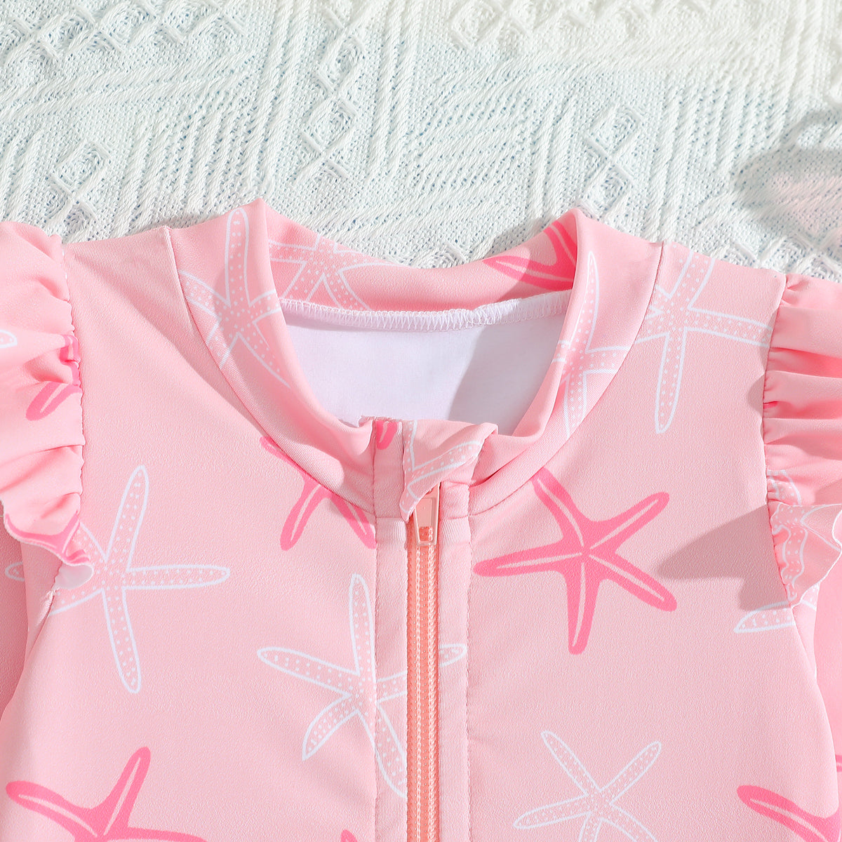 Girls Printed Round-Neck Bodysuit