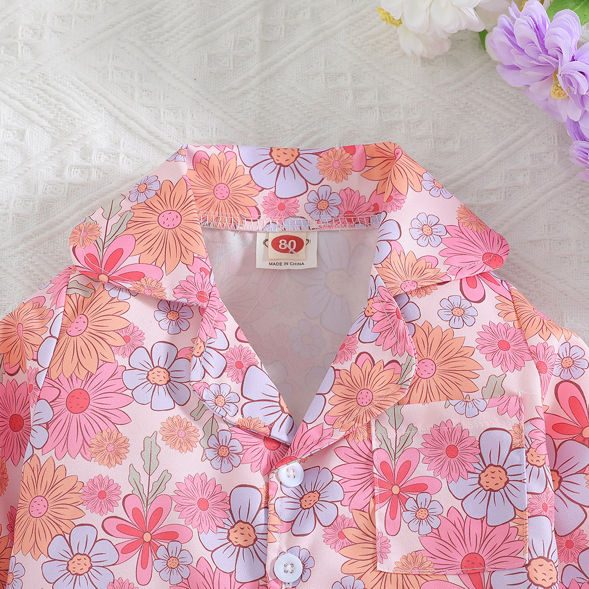 Girls Printed Shirt with Palazzos