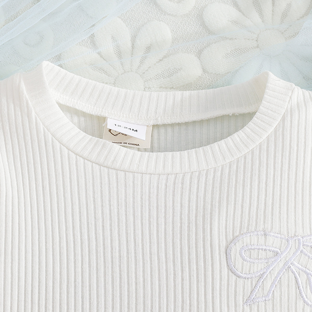 Girls Round Neck Top And Trousers