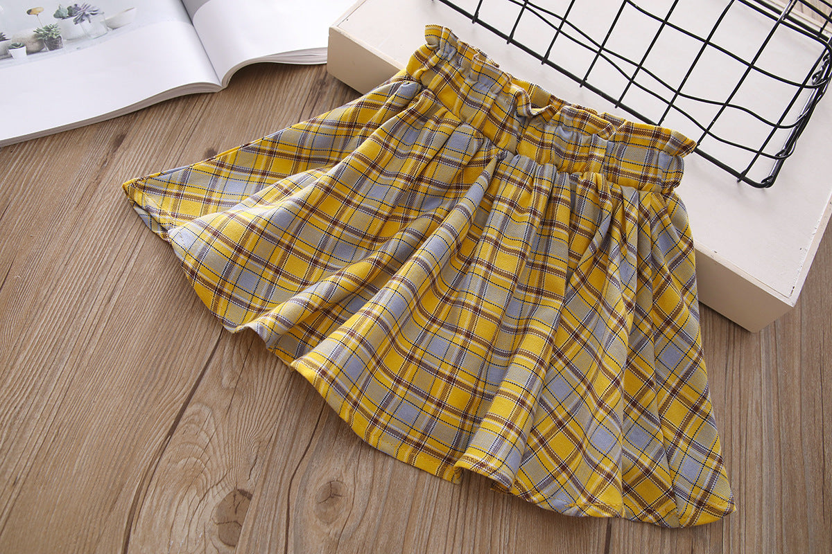 Girls Printed Sleeveless Pure Cotton Top With Skirt