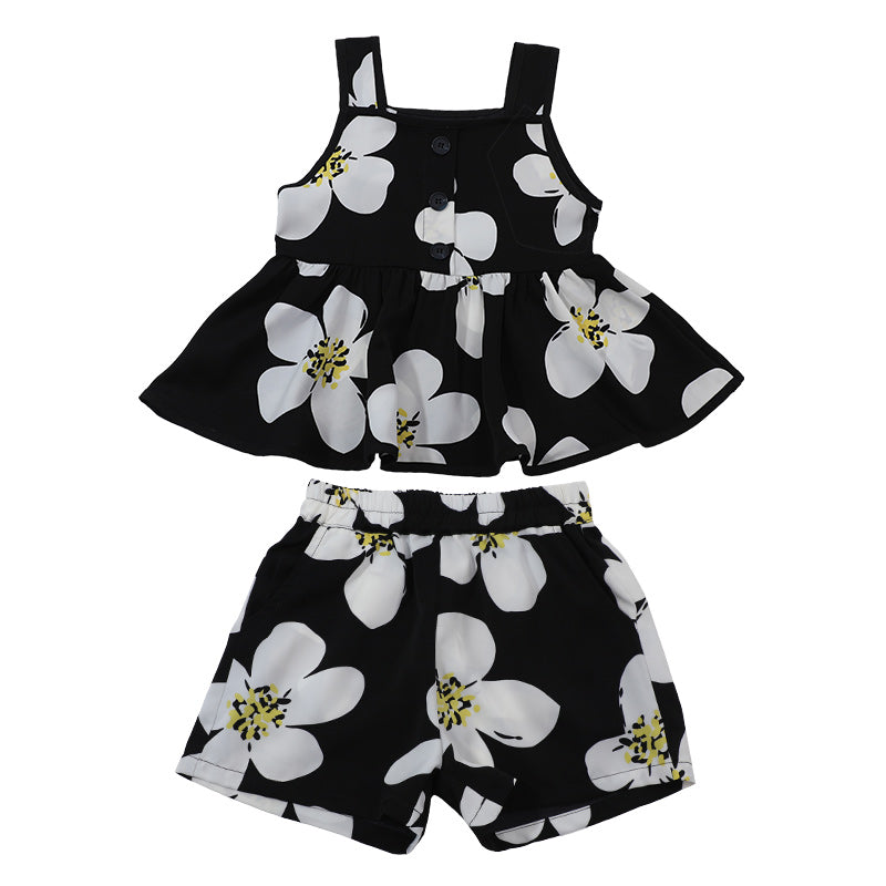 Girls Printed Top with Shorts