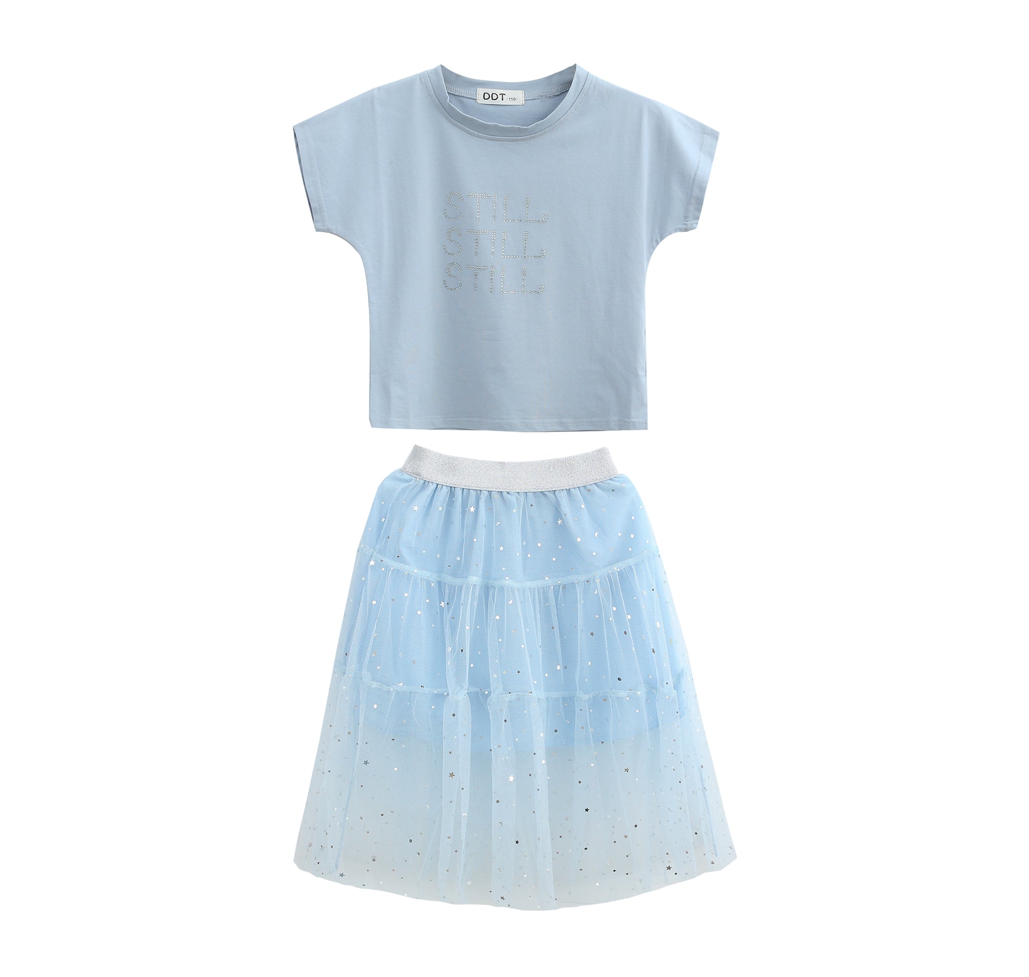 Round Neck T-shirt With Skirt