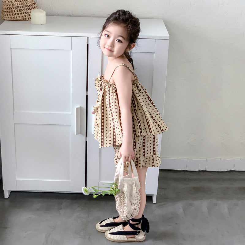 Girls Printed Top with Shorts