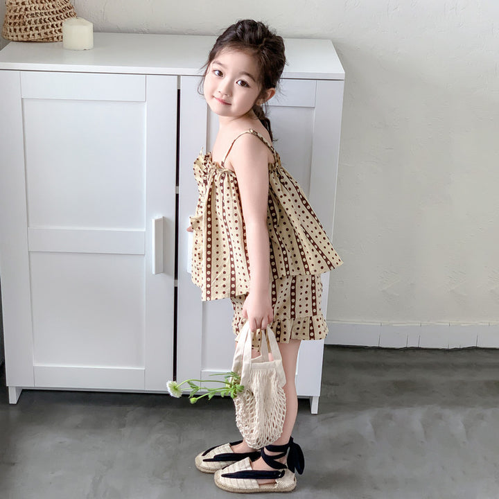 Girls Printed Top with Shorts