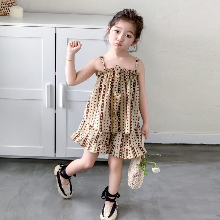 Girls Printed Top with Shorts