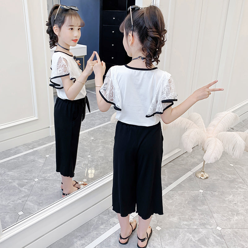 Girls Top with Trousers